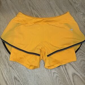 NWOT Gymshark Speed 2 In 1 Short Horizon Orange Small B2A5H Running Workout New